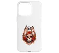 Sacred Sugar Skull Floral Ritual Art Case for iPhone 15 Pro Max