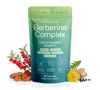 Sacred Summit Liver Detox & Digestive Support Capsules - Metabolism & Gut Health Complex with Berberine, Turmeric, Dandelion & Ginger - 90 Vegan Capsules