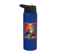 Sacred THE HOLY Trinity Christian Faith Image Stainless Steel Insulated Water Bottle