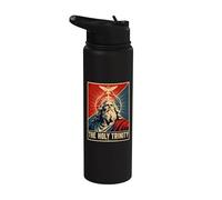 Sacred THE HOLY Trinity Christian Faith Image Stainless Steel Insulated Water Bottle