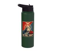 Sacred THE HOLY Trinity Christian Faith Image Stainless Steel Insulated Water Bottle