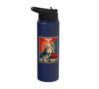 Sacred THE HOLY Trinity Christian Faith Image Stainless Steel Insulated Water Bottle