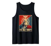 Sacred THE HOLY Trinity Christian Faith Image Tank Top