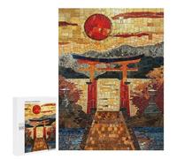 Sacred Torri Path Mosaic Jigsaw Puzzle, 500 PCS, for Adults And Families, Shared Puzzle Time for Family And Friends, for Quiet Evenings