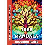 Sacred Trees: A Mandala Coloring Journey - Intricate Coloring book for Adults and Teens: 50 Intricate Tree Mandala Designs for Relaxation, Focus, and Inner Peace