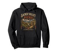 Sacred Valley of Peru Vintage Travel Graphic Cusco Andes Pullover Hoodie
