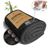 Sacred Weapon Bamboo Cooling Blanket for Bed - Waterproof Summer Throw, Breathable Mattress Protector - Splash Absorbent, Spill-Proof & Washable - Double 150x200cm Grey