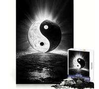 Sacred Yin And Yang Hard Jigsaw Puzzle for Adults 1000 Pieces Reason Skill Toy Family Time Tight Cut Art Collectible (50x75cm)
