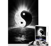 Sacred Yin And Yang Jigsaw Puzzles 1000 Pieces for Teenagers Relaxing Quiet Leisure Fun Relaxing Soothing Indoor Play (50X75cm)