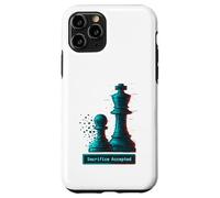Sacrifice Accepted Chess King Pawn Glitch Art Chess Player Case for iPhone 11 Pro
