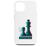 Sacrifice Accepted Chess King Pawn Glitch Art Chess Player Case for iPhone 13