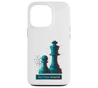 Sacrifice Accepted Chess King Pawn Glitch Art Chess Player Case for iPhone 13 Pro