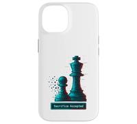 Sacrifice Accepted Chess King Pawn Glitch Art Chess Player Case for iPhone 14