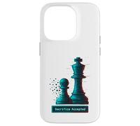 Sacrifice Accepted Chess King Pawn Glitch Art Chess Player Case for iPhone 14 Pro
