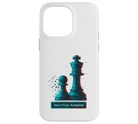Sacrifice Accepted Chess King Pawn Glitch Art Chess Player Case for iPhone 14 Pro Max