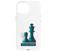 Sacrifice Accepted Chess King Pawn Glitch Art Chess Player Case for iPhone 15