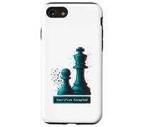 Sacrifice Accepted Chess King Pawn Glitch Art Chess Player Case for iPhone SE (2020) / 7 / 8