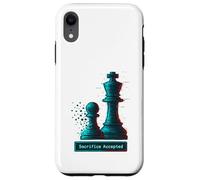 Sacrifice Accepted Chess King Pawn Glitch Art Chess Player Case for iPhone XR