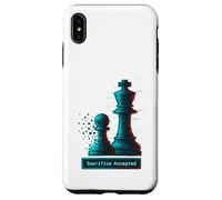 Sacrifice Accepted Chess King Pawn Glitch Art Chess Player Case for iPhone XS Max
