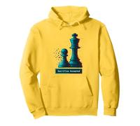 Sacrifice Accepted Chess King Pawn Glitch Art Chess Player Pullover Hoodie