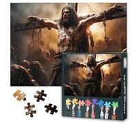 Sacrifice and Salvation Puzzles for Adults 1000 Pieces, Jesus Christ on the Cross Jigsaw Puzzles, Adult Puzzle for Adults, Educational Fun Games or Toys for Elders Friends 20X27 INCH