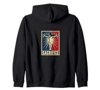 Sacrifice Jesus Christ Crucifixion Christian Faith Zip Hoodie