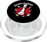 Sacrifice The Queen Funny Chess Player Strategy PopSockets PopGrip for MagSafe