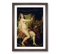 Sacrificing Dido by Peter Paul Rubens Framed Print | A2 Walnut Framed Wall Art | Ready to Hang | Modern Nature Picture | Living Room Bedroom Lounge Office