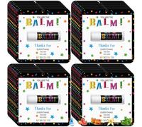 Sacubee 30 Pack Teacher Appreciation Gift Thank You Lip Balms Bulk Back to School Gift Design Lip Team Party Favor for Teacher Nurse Volunteer Staff Women Men(You're the Balm,Assorted Flavor)