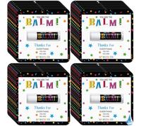 Sacubee 30 Pack Teacher Appreciation Gift Thank You Lip Balms Bulk Back to School Gift Design Lip Team Party Favor for Teacher Nurse Volunteer Staff Women Men(You're the Balm,Original Flavor)