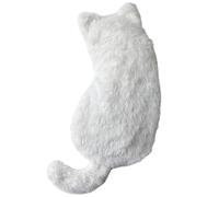 sacxi Cat Makeup Bag - Adorable Plush Animal Cosmetic Pouch with Zipper, Portable Organizer for Travel and Skincare Accessories,Cartoon Gift for Women and Cat Lovers, White, M, Cartoon