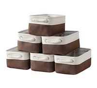 Sacyic Small Storage Baskets for Shelves,Fabric Storage Baskets for Closet,Rectangular Collapsible Baskets for organizing Clothes,Toys,Books,Gifts