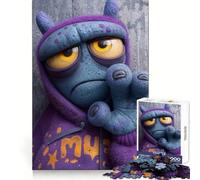 Sad Alien in Hoodie Jigsaw Puzzles 1000 Pieces for Adults Boost Memory Peaceful Fun Premium Cut Memorable Gift (38x26cm)