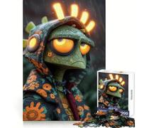 Sad Alien in The Rain 1000 Piece Jigsaw Puzzle for Teenagers Strong Logic Toy Serene Time Clear Edge Creative Gift (38x52cm)