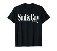 Sad and Gay Lesbian Funny Minimal Bi Lesbians Pride Gay Love T-Shirt