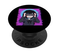 Sad Anime Girl Sadness Vaporwave Japanese Streetwear Anime PopSockets Adhesive PopGrip