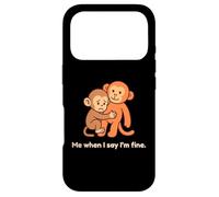 Sad Baby Monkey Punch Me When I Say I'm Fine Case for iPhone 17 Pro