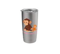 Sad Baby Monkey Punch Me When I Say I'm Fine Stainless Steel Insulated Tumbler