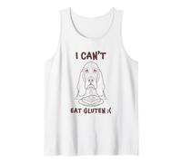 Sad Basset Hound I Can't Eat Gluten Staring at A Bread Tank Top