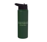 Sad Bug Summer Melancholy Insect Minimal Graphic Design Stainless Steel Insulated Water Bottle