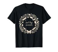 Sad Bug Summer Wreath Insects Botanical Nature Lover Critte Value Graphic T-Shirt