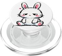 Sad Bunny, so cute Rabbit Graphic PopSockets PopGrip for MagSafe