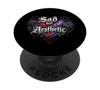 Sad but Aesthetic Gothic Emo, Dark Romance Aesthetic PopSockets Adhesive PopGrip