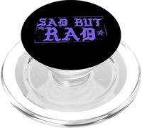 Sad But Rad Quote Funny Goth Emo Dark Aesthetic Emo Style PopSockets PopGrip for MagSafe