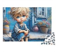 Sad Child Sitting 1000pc Thick Cardboard Puzzle for Stress Relief Seekers Christmas Gathering Home Decor Senior Centre Activity Classroom Puzzle Gift 38x26cm/1000pcs