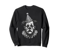 Sad Clown Creepy Jester Vintage Goth Gothic Halloween Sweatshirt