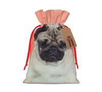 Sad Dog Christmas Drawstring Sack Gift Bag, Lightweight And Cute In Design