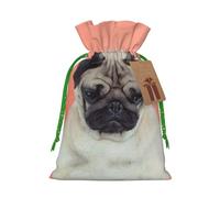 Sad Dog Christmas Drawstring Sack Gift Bag, Lightweight And Cute In Design