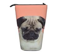 Sad Dog Vertical Retractable Pencil Case, Easy to Use, Adjustable Size According to Needs