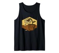 Sad Flower in Broken Pot Grunge Aesthetic Retro Vibes Tank Top